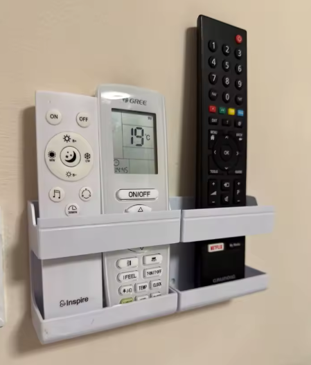 Customer photo of the white wall organiser